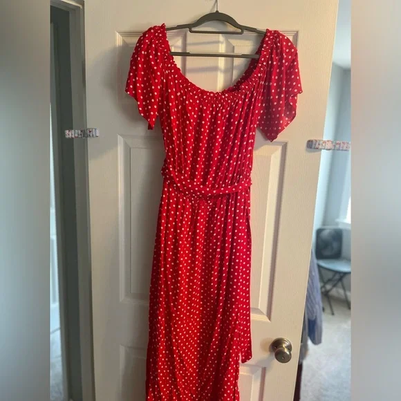 chinese dress ladies Shein Mustard Polka Dot Halter Maxi Dress